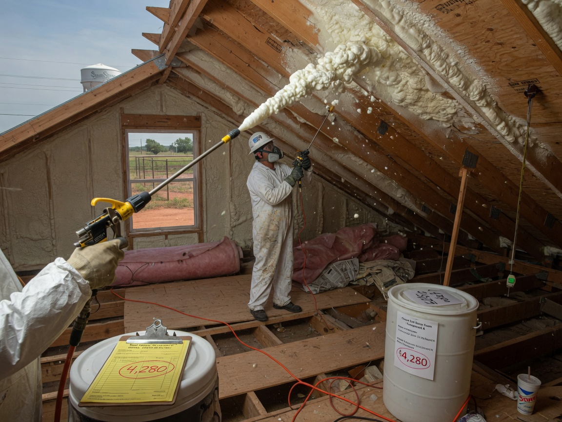 How Much Does Spray Foam Insulation Cost in Sand Springs, OK?