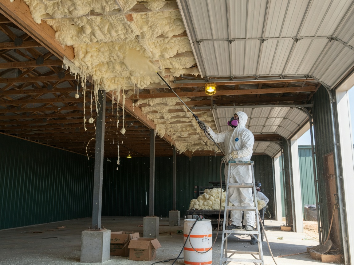 Pole Barn Spray Foam Insulation in Sand Springs, OK